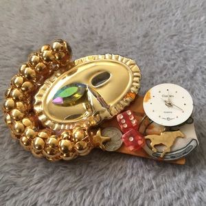 Unique vintage theatre chest pin brooch